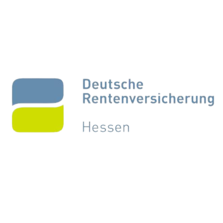 DRV Hessen Logo der Deutschen Rentenversicherung Hessen in blauen und grünen Farben.